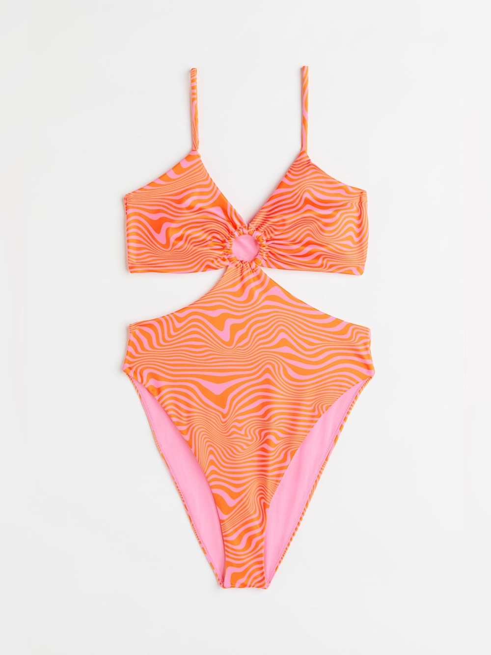 H&M CUT-OUT SWIMSUIT WITH SARONG - Medium